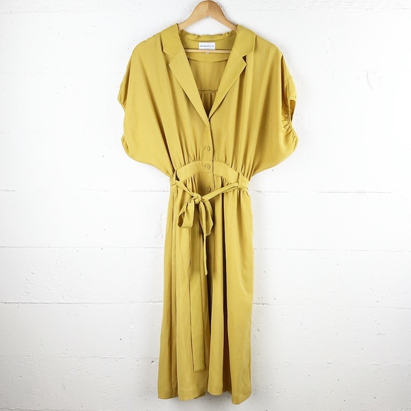 J.O.A. Dresses & Skirts - Mustard Yellow Midi Dress